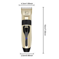 Perro Profesional Clipper Pelo Eléctrico Grooming Trimmer para Mascotas USB Recargable Máquina de Afeitar Bajo Decibel Animales Corte pelo - details 6