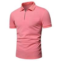 Camiseta Polo Hombre Manga Corta Verano Cierre De Cremallera Ligera Transpirable Streetwear Solido Tops Casual Para El Día - details 7