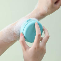 Cepillo De Baño Portátil Con Estuche De Jabón Y Esponja De Silicona Cepillo De Masaje Para El Cuerpo Y Pelo Herramienta De Limpieza Personalizada - details 8