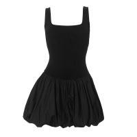 Vestido Mini Bodycon De Verano Para Mujer Con Cuello Cuadrado Y Sin Mangas Estilo Y2K Streetwear Corto A-Line Sundress - details 5