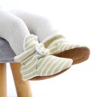 Botines De Primer Pasos Para Bebés Niños Y Niñas Con Estampado De Rayas Algodón Cómodo Antideslizante Calientes Para Recién Nacidos - details 1