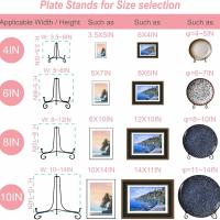 Soporte De Hierro Negro Para Manualidades DIY Soporte Para Libros Pedestal Para Fotos Estante De Exhibición Easel Soporte Para Cuadros Y Platos - details 2