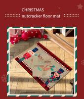 VIKAMA Tapete De Navidad De Velours Cristal Con Dibujos Animados Antideslizante Y Impermeable Para Decoración De Hogar Y Piso Adultos - details 0