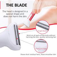 Afeitadora Eléctrica Para Mujer Cuidado Intimo Peluca De Axilas Y Vello Pubico Todo En Uno Recargable Con Multiple Accesorios - details 5
