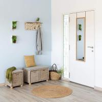 MIRAMAX-Espejo de Puerta Bambú 30x120cm,Perfecto para habitaciones pequeñas o donde el espacio es limitado, maximizando cada rincón disponible - details 3