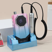 Máquina De Uñas Eléctrica Recargable 45000RPM Con Base Set De Pulidora De Uñas Y Eliminador De Polvo De Gel Bajo Ruido Para Manicura - details 14