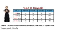 Disfraz de Miércoles Niña Mujer, Uniforme Escolar Azul Gris a Rayas Familia Addams Cosplay para Halloween Carnaval - details 6