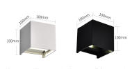 Lámpara De Pared LED 12W IP65 Impermeable Estilo Nórdico Moderno Para Exterior Y Interior Apto Para Sala De Estar Porche Jardín Balcón Voltaje AC85-265V - details 7