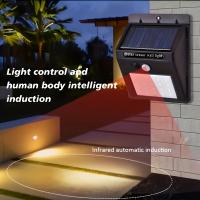 Luz Solar Exterior 20 LED 3 Modos De Iluminación Sensor De Movimiento Luz Solar Para Pared Patio Jardín Valla Moderna IP65 - details 3