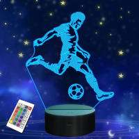 Luz Nocturna LED 3D Anime Característica De Fútbol Lionel Messi Decoración De Hogar Para Fanáticos Regalo De Navidad - details 0