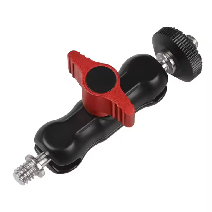 Pinza De Cabeza De Bola Con Hilo 1/4 Pulgada-20 Clip De Cabeza De Bola Super Pinza Para GoPro Cámara DSLR Monitor Luz LED Micrófono Accesorios Fotográficos - 1