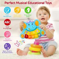 Teclado De Piano Educativo Para Bebés Juguete Musical De Elefante Para Niñas De 18 Meses Aprendizaje Temprano Instrumento Musical De Plástico - details 2