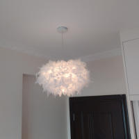 Lámpara Colgante De Pluma LED Moderna Para Sala De Estar Dormitorio Restaurante Iluminación Interior Pendente Colgante - details 6