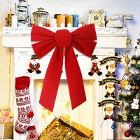 Gran Noce De Terciopelo Rojo Adorno De Árbol De Navidad Decoración De Puerta De Año Nuevo Fiesta En Casa Banda De Navidad - details 4