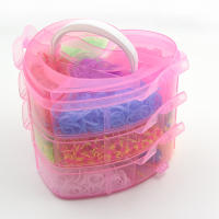 Juego De Hilo De Goma Para Tejer Pulseras DIY Manualidades Para Niñas Set De Loom De Silicona Regalo Creativo Para Niños Y Niñas - details 12