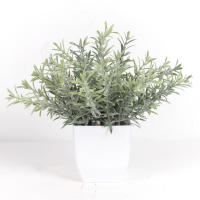 Bonsái Artificial De Eucalipto Pequeño Planta Falsa Verde En Maceta Para Decoración De Hogar Jardín Habitación Escritorio - details 3