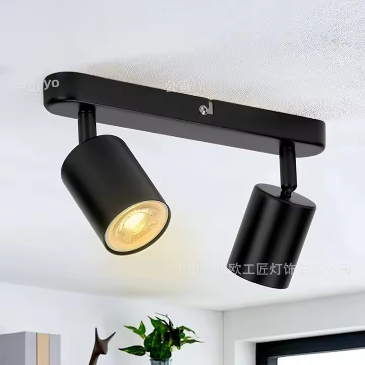 Spotlight LED GU10 Ajustable Para Techo Decoración De Casa Iluminación Interior Pasillo Tienda Lámpara De Traxión Con Ángulos Ajustables Moderna - 1