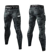 Mallas de compresión para hombre, medias deportivas secas y frescas para correr, pantalones de ciclismo con parte inferior de capa Base para entrenamiento, entrenamiento atlético, gimnasio - details 16