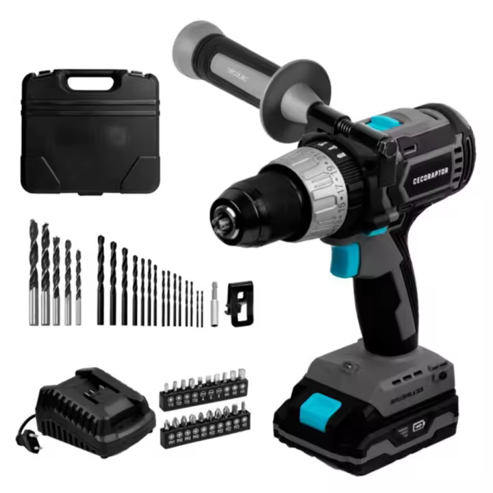 Taladro percutor Cecotec CecoRaptor Perfect ImpactDrill 2020 Brushless Ultra 20V 2000mAh 30000bmp - 1