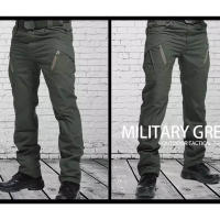 Pantalones Tácticos Ix7 Para Hombre Ultrafinos Impermeables Con Cierre De Cremallera Pantalones De Trabajo Militares Entrenamiento Outdoor Ajustados - details 3