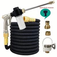 Bomba De Jardín Flexible Y Expansible De Alta Calidad Con Rojo Negro Y Blanco Nozzle De Alta Presión Para Limpieza Y Lavado De Coches - details 2