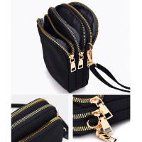 Bolso Mini Mujer Cruzado Con Cremallera Bolso De Hombro Multifuncional Vertical Monedero Móvil Negro Bolso De Caminar - details 6