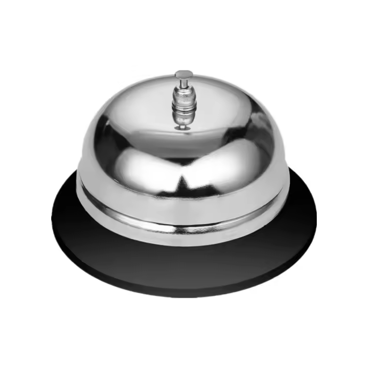 10564-05 Timbre de Mesa, timbre de servicio, Timbre de Servicio, Timbre de Llamada, timbre de recepción, Timbre de Barra para Recepción de hotel, cocina - 1