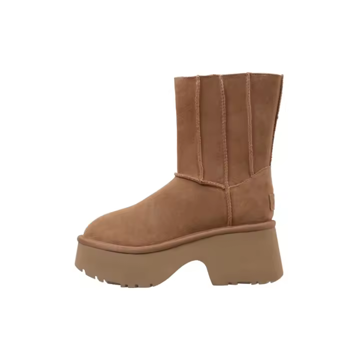 UGG Classic Twin Seam New Heights Botas De Tacón Mujer Cuero - 1