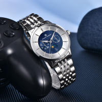 Reloj De Cuarzo Para Hombre PAGANI DESIGN 2025 Multifuncional 40MM Vidrio De Zafiro Resistente Al Agua 100M Fase Lunar Estilo Business - details 16