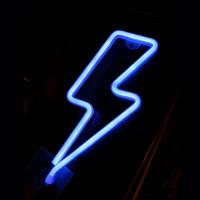 Luz LED Neón Con Cable Lightning USB/batería Para Dormitorio Sala De Juegos Sala De Estar Oficina Boda Cumpleaños Fiesta Suministros Luz De Pared Moderna ABS No Regulable Fijación En Pared - details 5