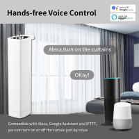 Motor De Cortina Inteligente Tuya WiFi / ZigBee Con Control Remoto RF Alexa Echo Google Assistant 225MM Sistema Automático Para Cortinas - details 3