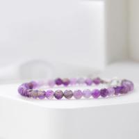Pulsera de Turmalina Hecha a Mano en Plata de Ley 925 de 4mm with Piedra Natural de 4mm para Mujeres Joyería de Fiesta Gift de Bangles de Amatista - details 2