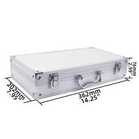 Caja De Herramientas Portátil De Aluminio Organizador Profesional Para Equipos Y Instrumentos Con Algodón Material De Aluminio - details 1