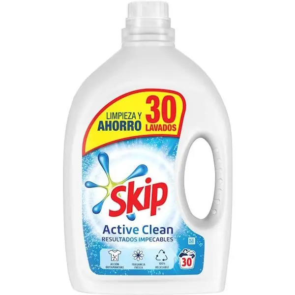 SKIP Active Clean 30 Lavados  30 uds Detergente Líquido - 1