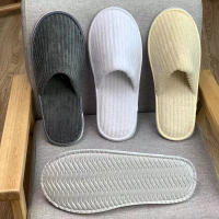 Pantuflas Desechables Para Hombres Y Mujeres Pantuflas De Casa Para Invitados De Hotel Cierre De Té Piso De Goma Cómodo Y Duradero Para Uso Doméstico Y Viajes - details 2