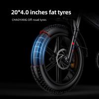 Bicicleta Eléctrica Plegable Adulto ENGWE Engine X 20*4.0 pulgadas Neumáticos gordos Chaoyang todoterreno Motor 250W batería de bicicleta eléctrica 48v 13Ah Velocidad máxima 25 km/h Autonomía de 100 km Freno de disco dual Carga máxima 150 kg - Negro - details 7