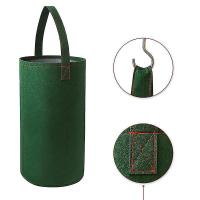 4pcs-upside Down Tomate Planter (Requiere plantas, suelo y fertilizante, no incluido) Mango colgante resistente Engrosado Paño de fieltro transpirable - details 1