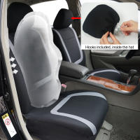 Cubiertas De Asiento De Coche Universal De Poliéster Tejido Transpirable Lavable Adecuado Para Coche Camión Van Suv Accesorios De Interior Para Coche - details 1