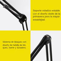 Lámpara De Escritorio LED Plegable Con Brazo Largo Y Ajuste De 3 Colores Luz De Mesa Para Dormitorio Sala De Estar Lectura Computadora - details 15