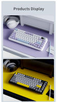 Teclado Mecánico De Juegos AJAZZ AK820 MAX RGB Bluetooth Sin Cables Con Perilla 82 Teclas Keycaps PBT Para PC Portátil - details 16