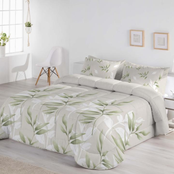 Edredón Nórdico 200x200 Cm - Relleno De Fibra 200 Gr/m², Estampado Perezoso Bosque, Suave Y Transpirable Para Invierno