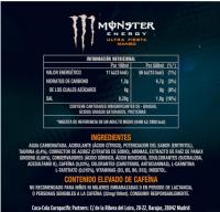 Monster Energy Nacional ULTRA FIESTA 500ML SABOR MANGO bebida energeticas sin azucar caja 24 unidades - details 3