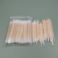 100pcs Ultra-Pequeños Cotonetes Desechables Lint-Free Micro Cepillos De Madera Para Extensión De Pestañas Herramientas De Eliminación De Pegamento - details 8