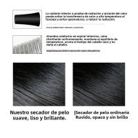 Secador De Pelo Profesional 2200W Potente Calefacción Rápida Ajuste Calor Frío Iónico Con Recogida De Aire Mano Plegable ABS EU Plug - details 4