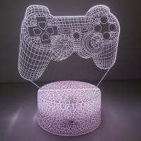 Lámpara De Ilusión 3D Cambiante De 16 Colores Con Gamepad Para PS4 No Disturb Gamer En Trabajo Luz Nocturna Para Hombres Adolescentes Y Niños - details 4