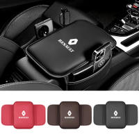 Almohadilla De Reposabrazos De Cuero Para Coche Protector De Consola Central Renault Sport Duster Megane 2 3 Con Bolsillo De Almacenamiento - details 0