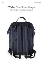 Bolsa De Diaper Impermeable Para Mamá Con Diseño Cartoon Gran Capacidad Para Viajes Bolsa De Bebé Con Estilo Mochila Para Calefacción Y Carrito De Bebé - details 9
