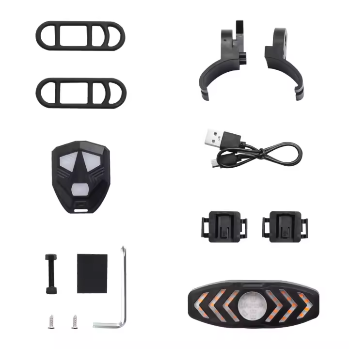 Lámpara De Señal De Giro LED Para Patinete Eléctrico Xiaomi MI3 M365 1S Pro2 Modificada Con Control Remoto Inalámbrico Y Recargable USB - 1