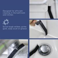 Cepillo De Limpieza Para Rincones Finos Juntas De Azulejos Cocina Baño Microfibra WC Cepillo De Ducha Herramienta De Limpieza Para Ventanas - details 2