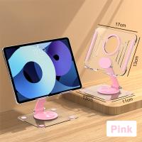 Soporte Ajustable Para Tableta Acrílico Plegable Soporte De Mesa Para iPad Samsung Huawei Xiaomi Compatible Con Pad Universal 360° Giratorio - details 12